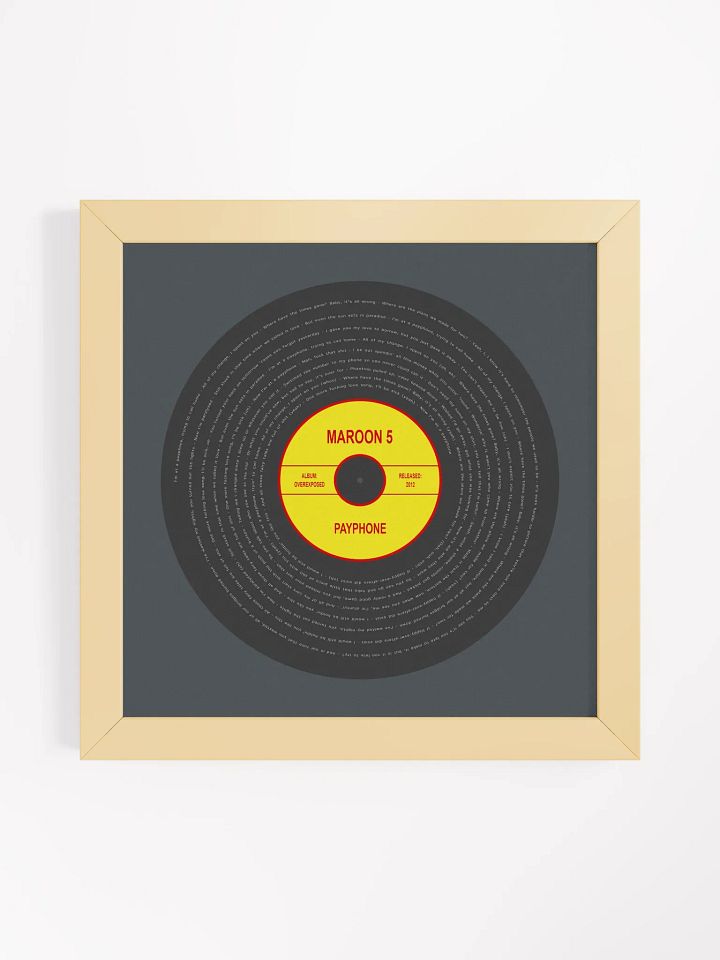 Maroon 5 - Payphone Vinyl Poster product image (10)