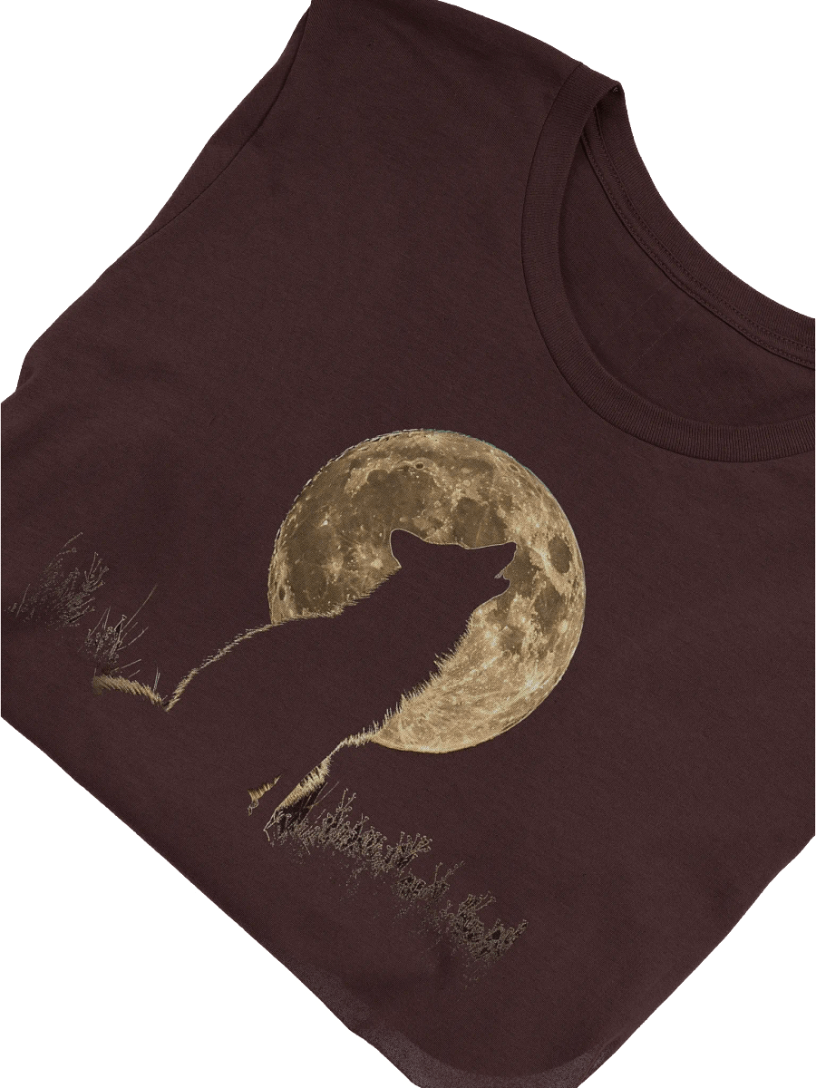 Howling at the Moon T-Shirt – Unisex Lunar & Wolf Spirit Tee product image (3)