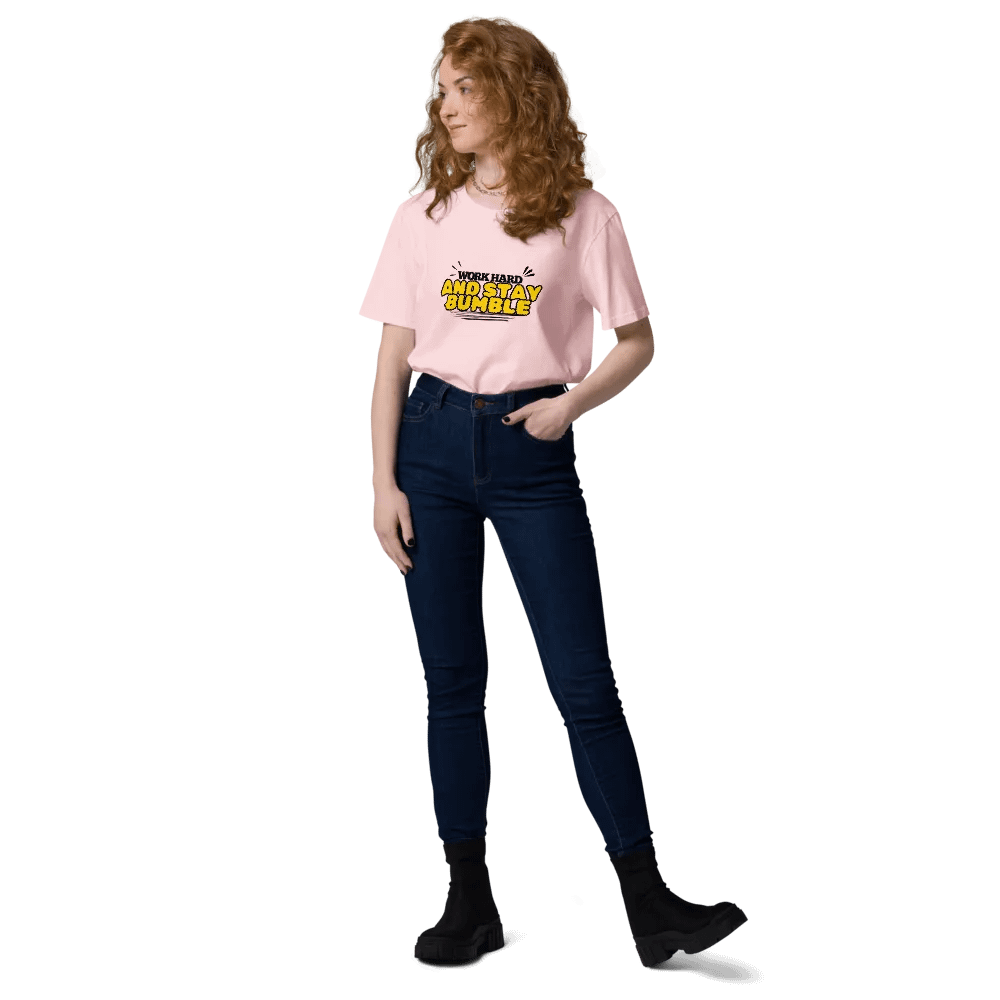 WORK HARD AND STAY BUMBLE Organic Cotton T-Shirt product image (9)