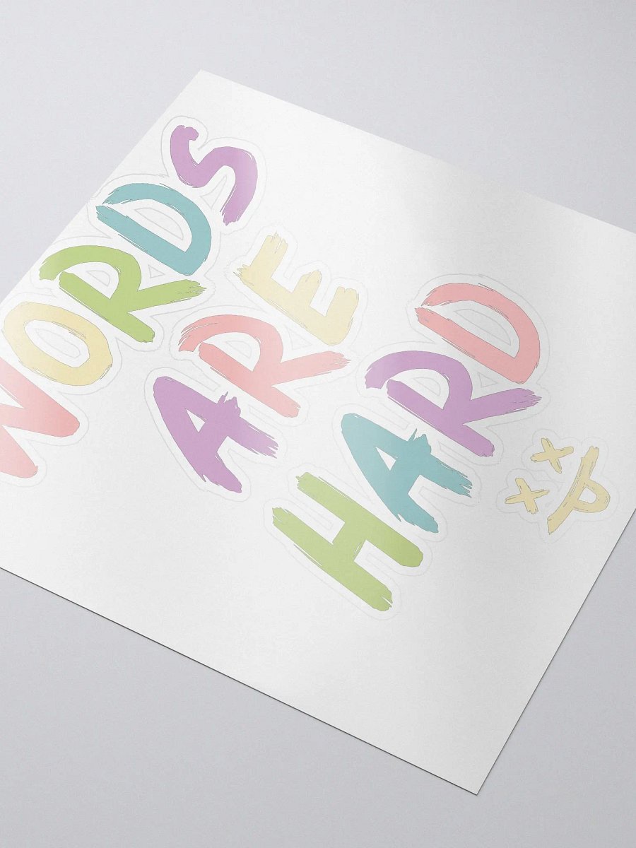 Words Are Hard (Chalk) Stickers product image (4)