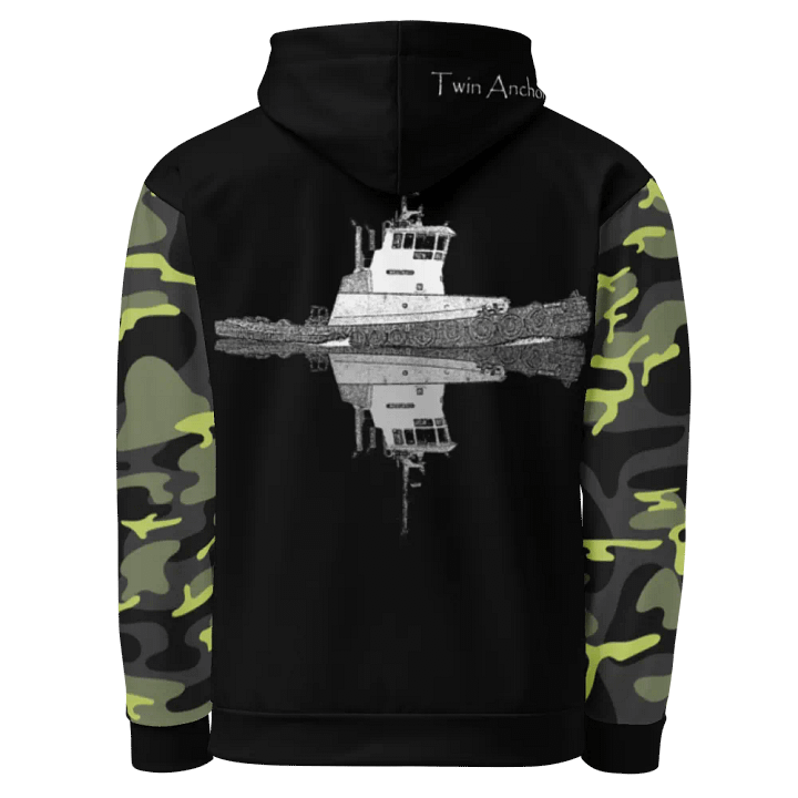 Camouflage & Black Westrac tug Hoodie product image (1)
