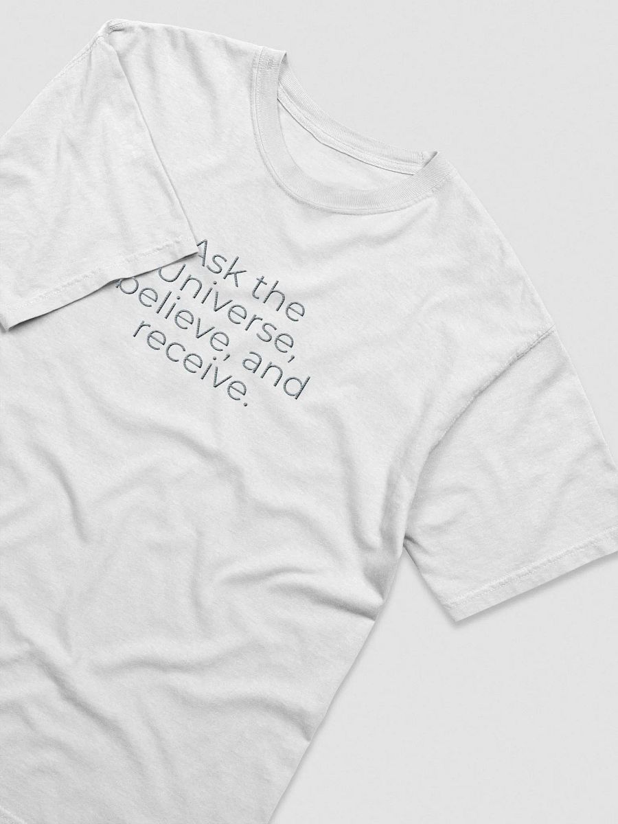 Comfort Colors® Embroidered T-Shirt - Ask the Universe, Believe, and Receive product image (3)