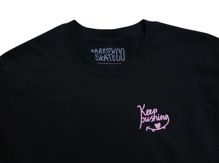 keep pushing tee (pink & black) product image (2)