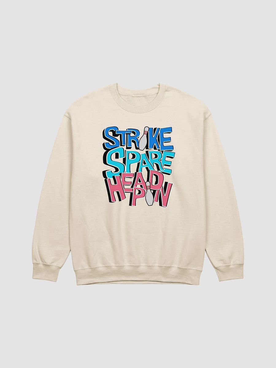 Strike Spare Headpin Bowling Crewneck Sweatshirt product image (13)