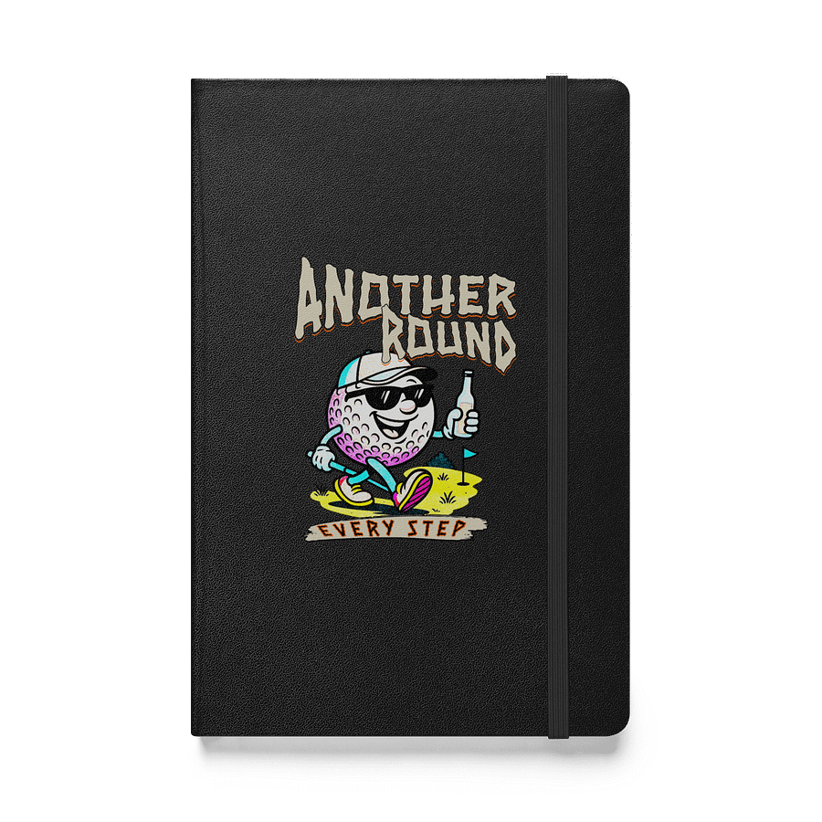 Another Round Every Step Golfing Swing Scribble Hardcover Journal product image (1)
