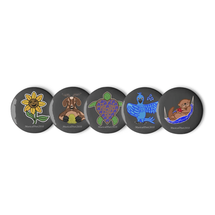 Poet's Emotes Pin Set product image (1)