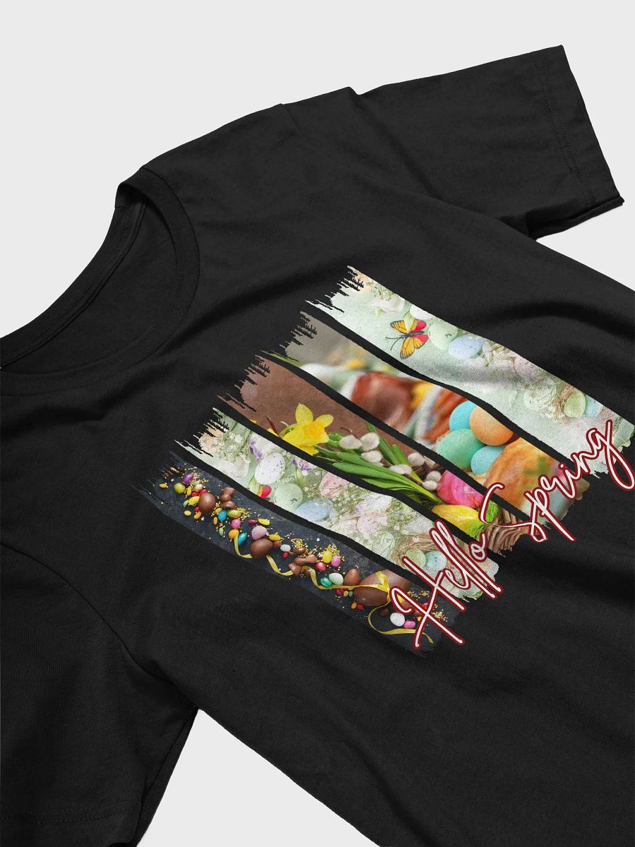 Hello Spring Brush Stroke Easter Eggs Bella Canvas T-shirt product image (4)