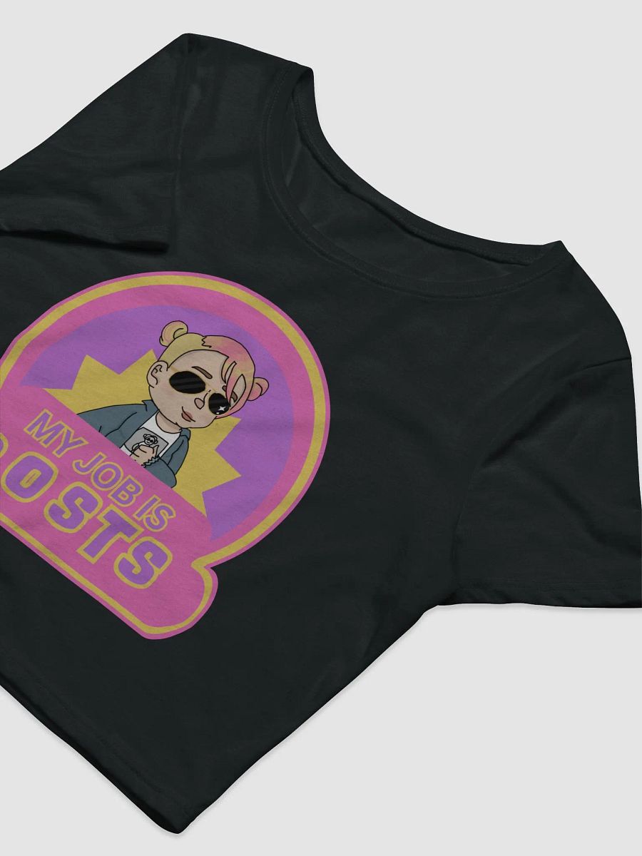 My Job is Posts Crop Top Baby Tee product image (5)