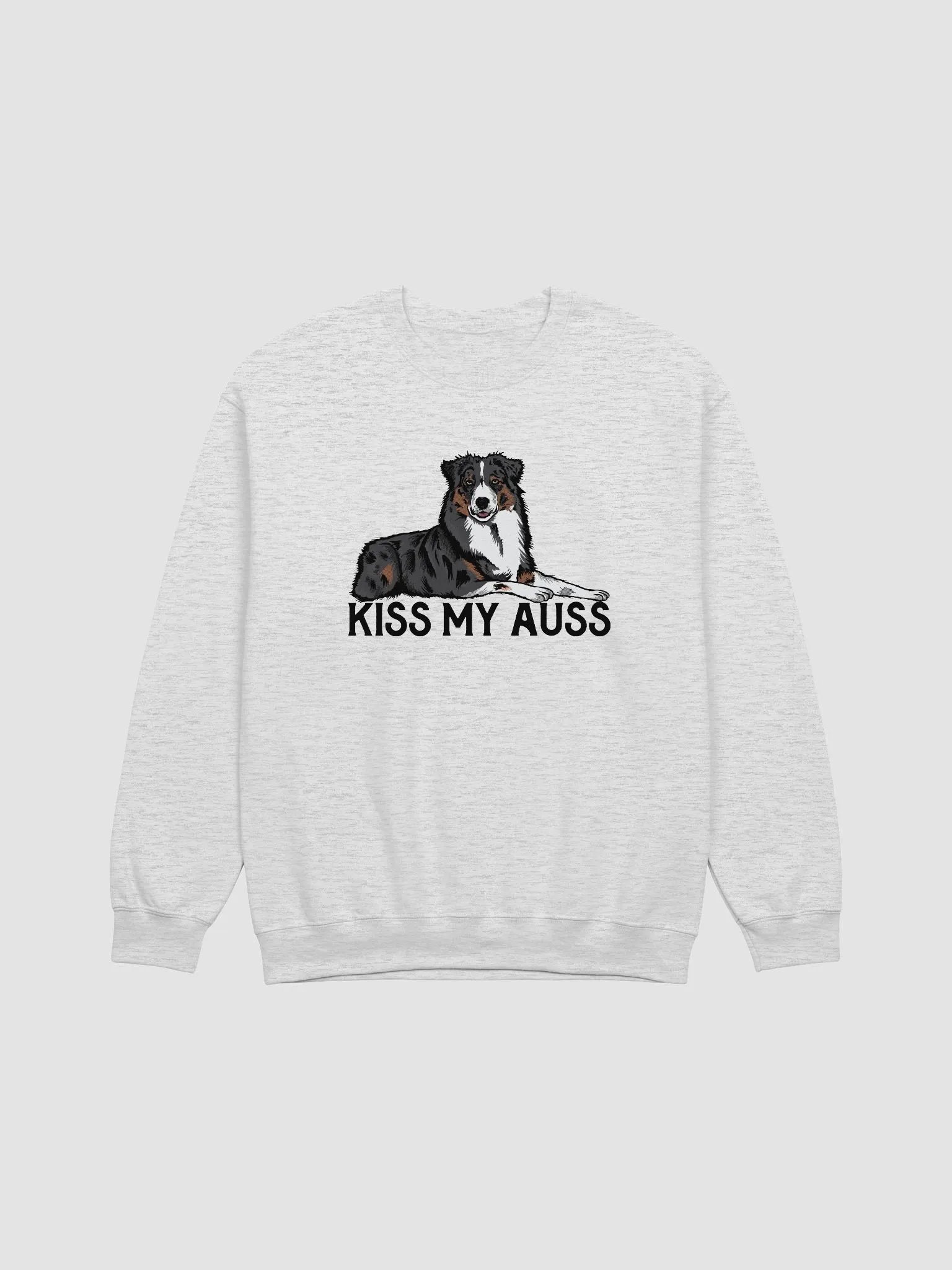 Kiss My Auss Sweatshirt for Australian Shepherd (Tricolor) Dog Owners product image (23)