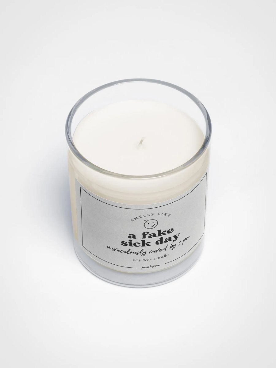 Fake Sick Day Candle – Cozy Soy Candle, Funny Self-Care Gift product image (3)