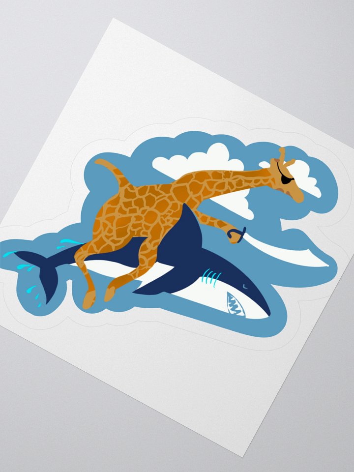Giraffe Attack! Sticker product image (2)