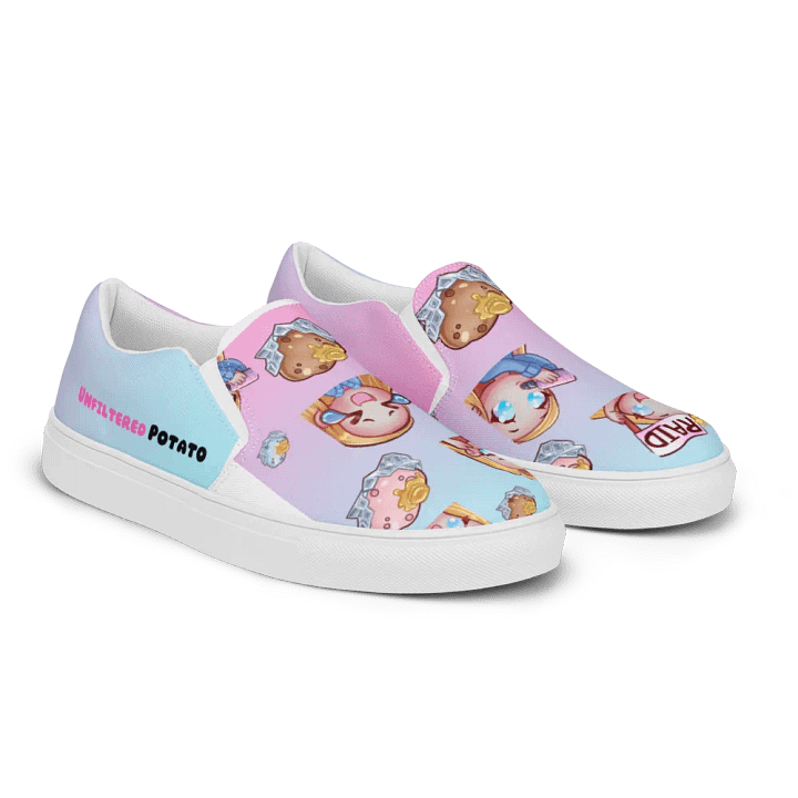 Potato Emotes Women's Slip-On Canvas Shoes product image (2)