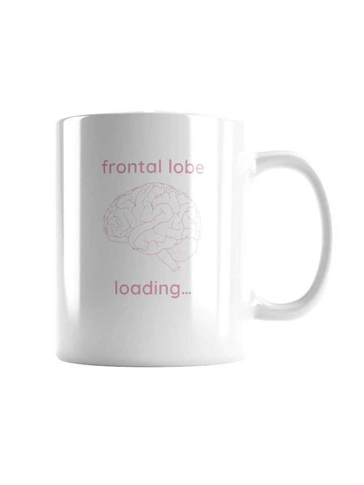 frontal lobe loading... mug (pink) product image (1)