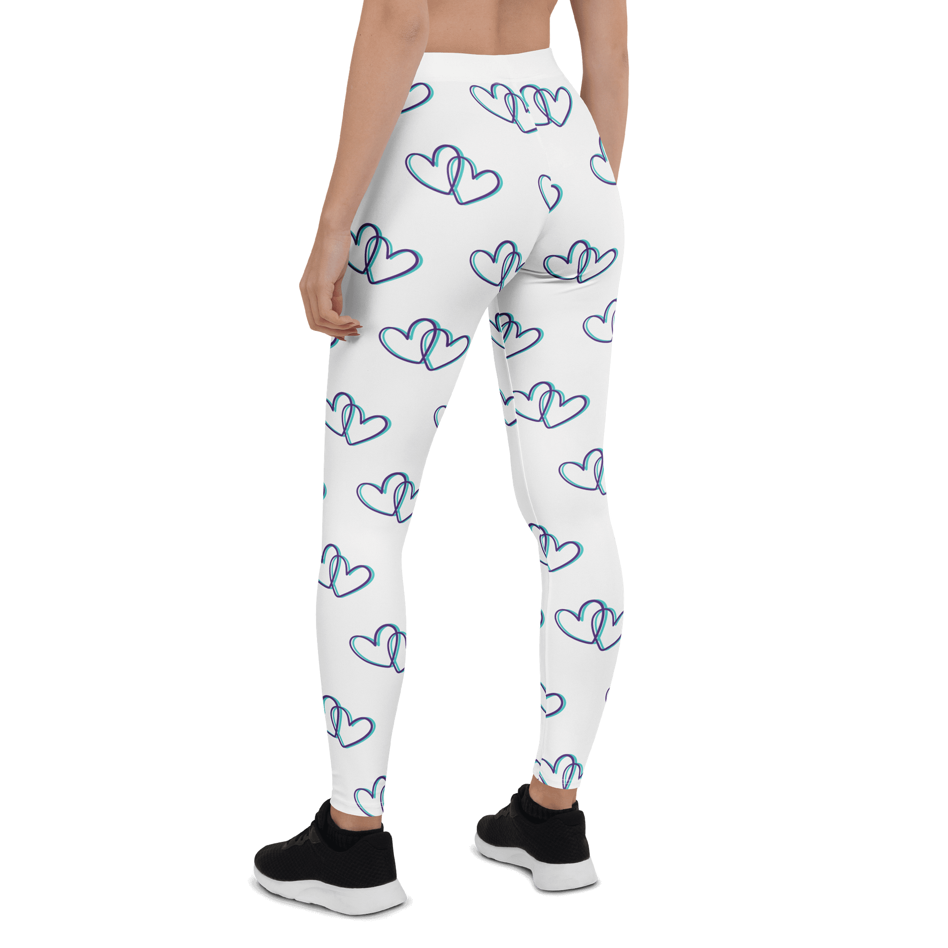 White Heart Leggings product image (3)