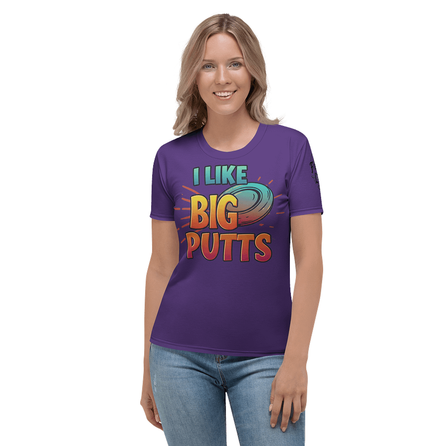 Fancy Lads Women's Purple T-shirt "I Like Big Putts" product image (4)
