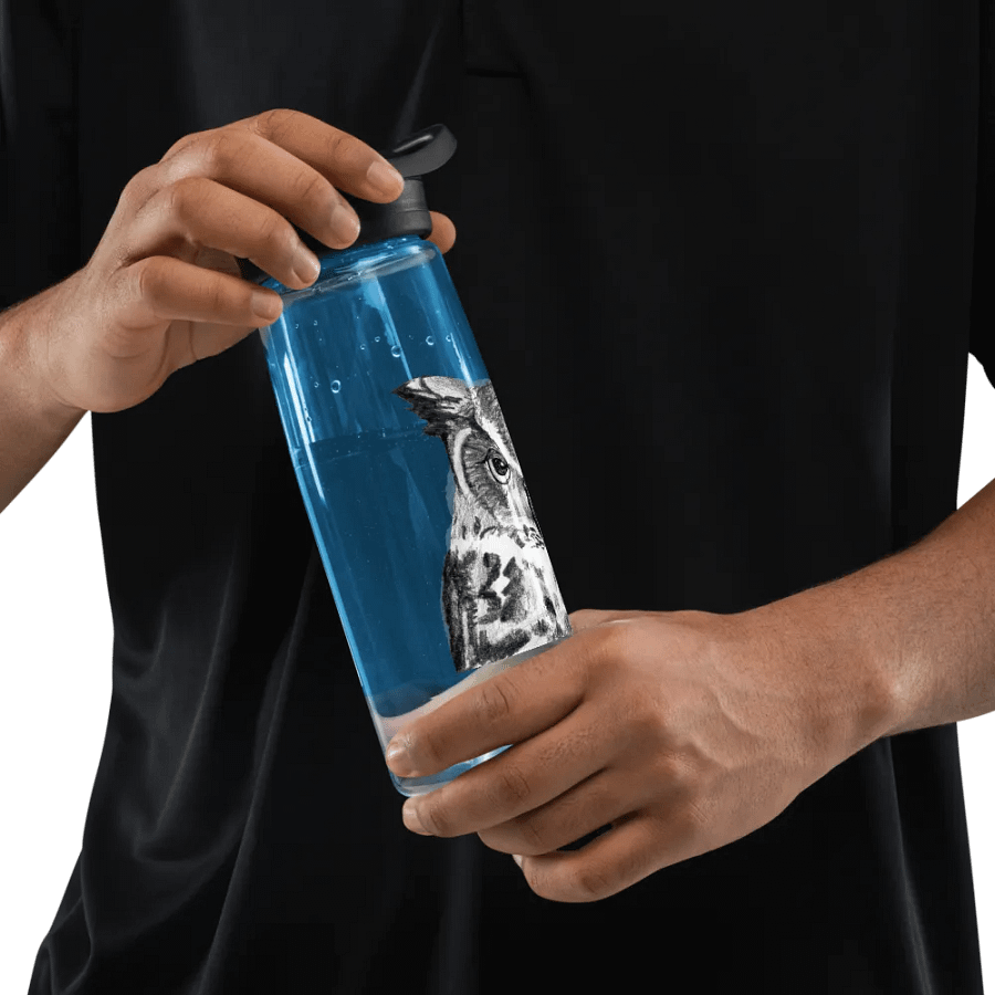 Owl Drawing Water Bottle Straw product image (65)