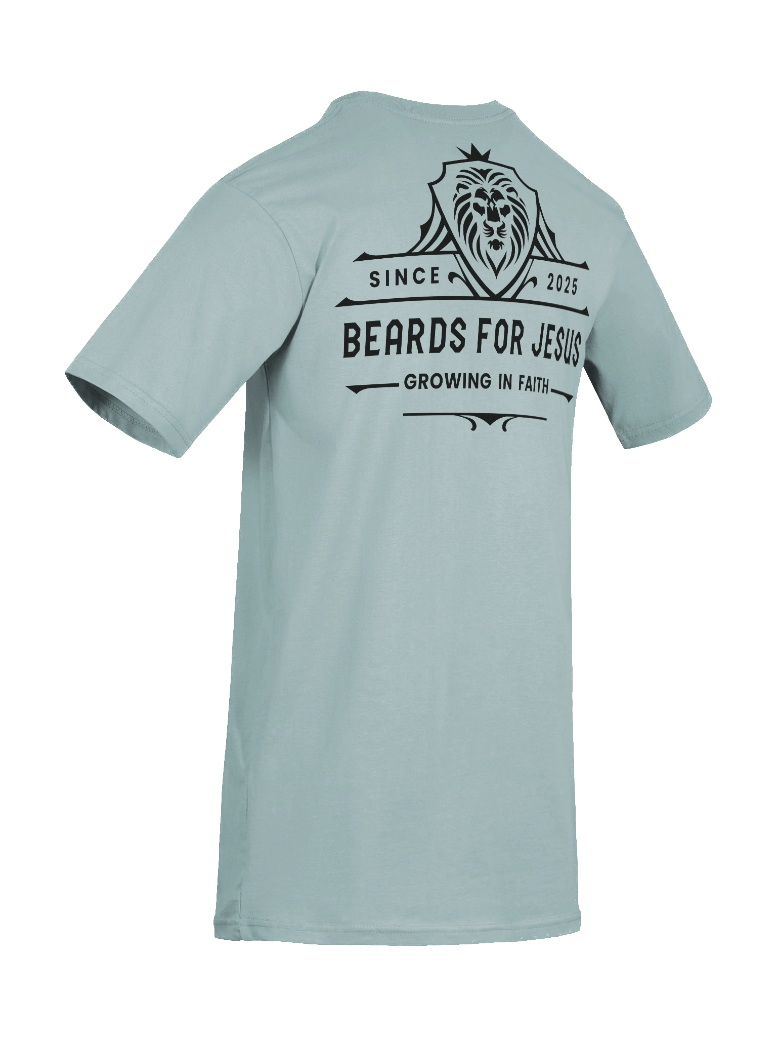 Beards For Jesus Logo Tee - Black Logo - Men's Heavyweight product image (21)