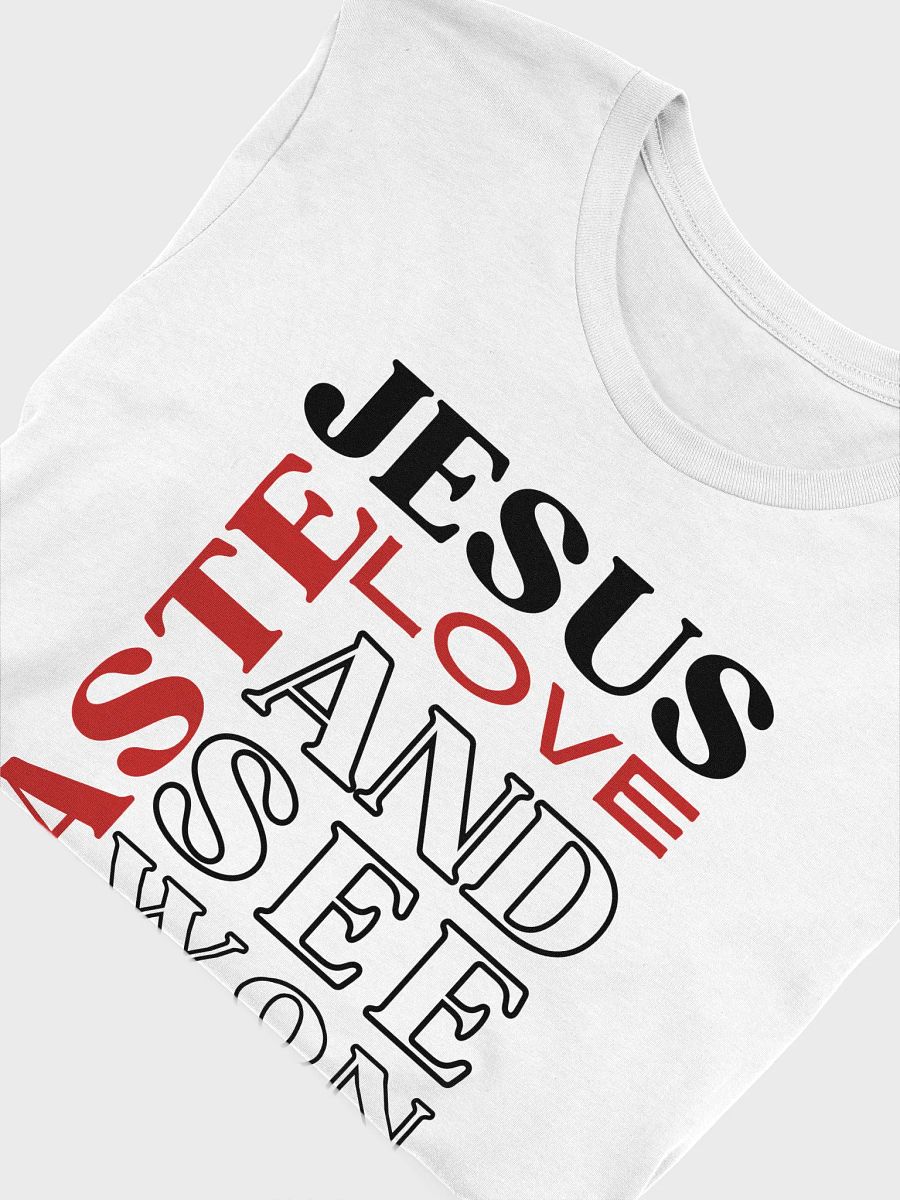 Taste JESUS Love Bella Canvas Christian T-shirt - Light product image (2)