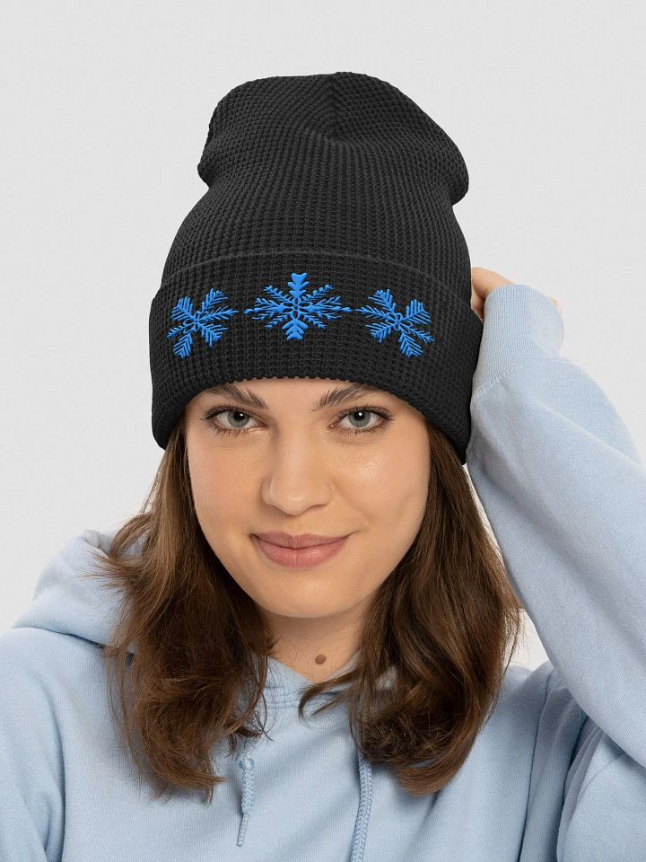 Arctic Flurry Waffle Knit Beanie product image (1)