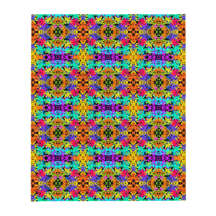 Bright Colourful Leaves Pattern Blanket product image (5)