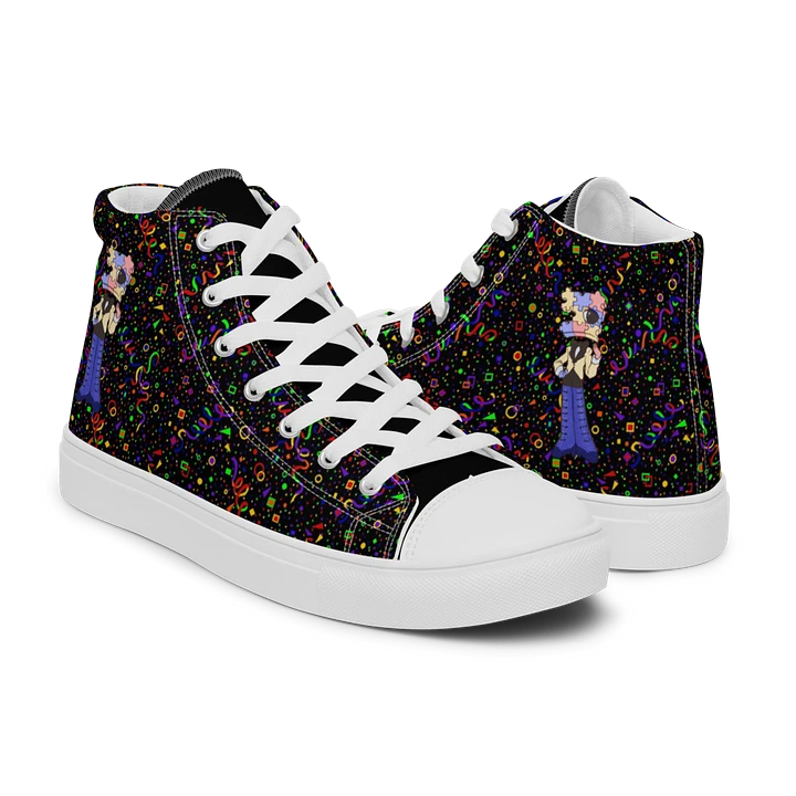 Black Arcade and White Chibi Jiggy Sneakers product image (1)