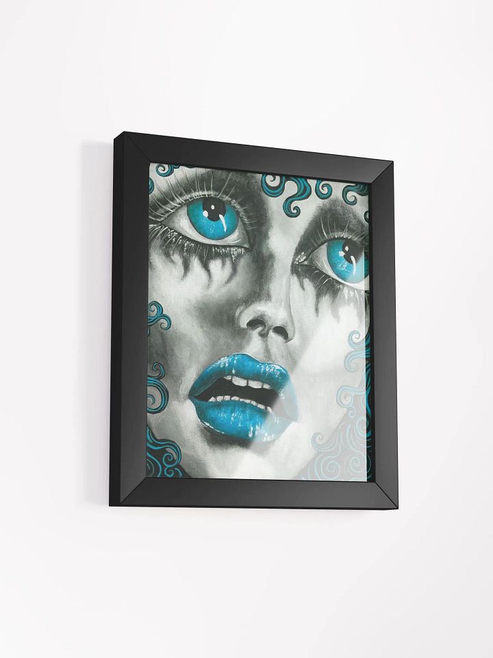 Fayette in blue framed print product image (2)