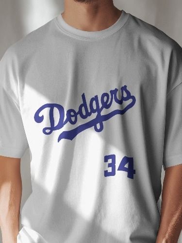 Gildan 64000 Unisex Softstyle white T-Shirt Dodgers 34 product image (1)