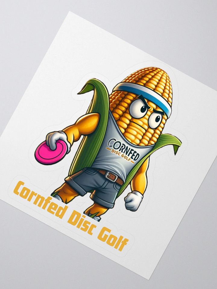 Cornfed Disc Golf Sticker 4" product image (2)