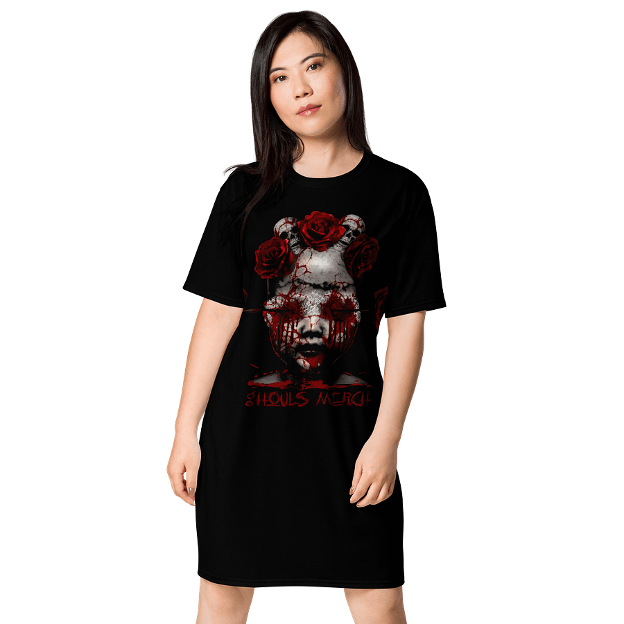 Blood Rose Macabre T-Shirt Dress product image (1)
