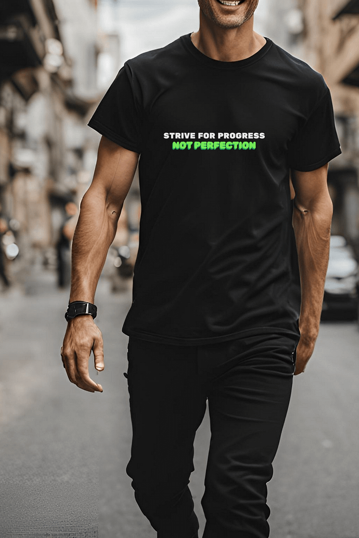 NOT PERFECTION Textured T-Shirt product image (1)