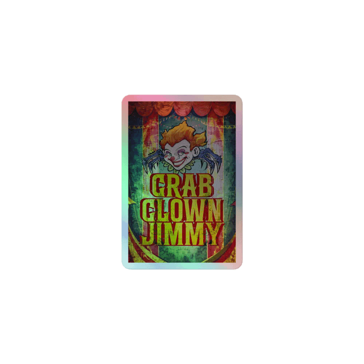 Crab Clown Jimmy Circus Holo Sticker product image (1)