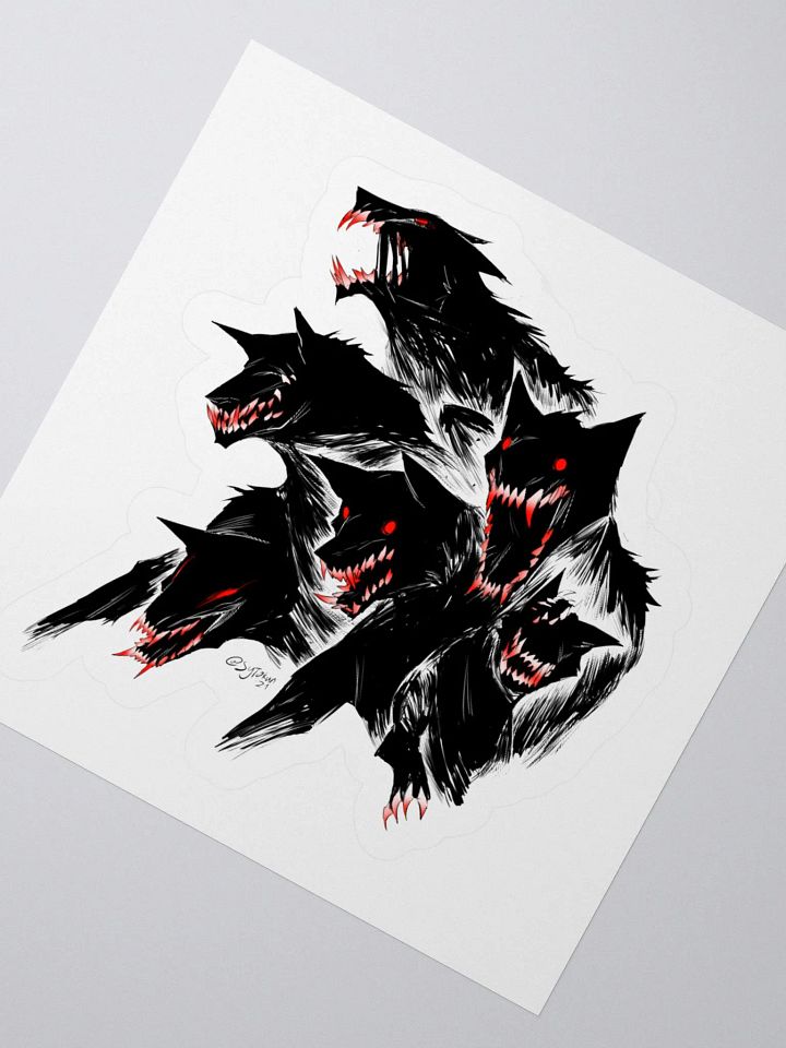 Shadow Wolf Pack Sticker product image (6)