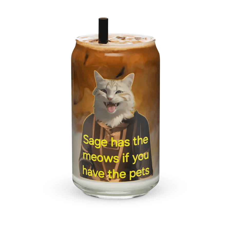 Sage Barter! Glass Can Cup product image (36)