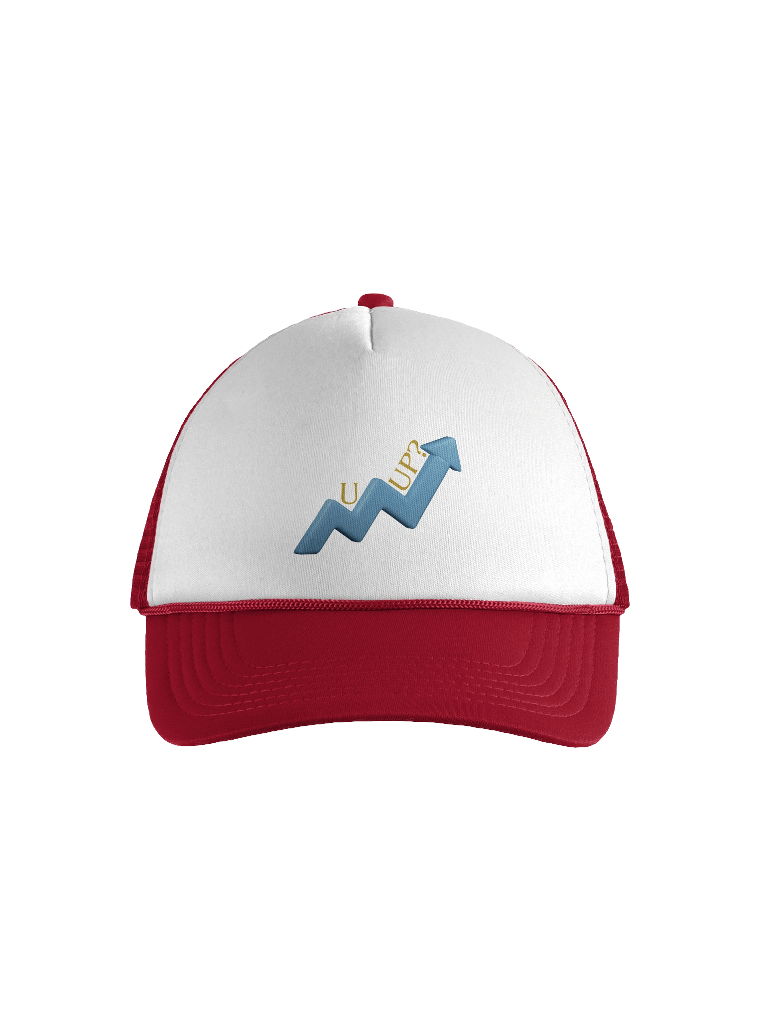 "U Up?" Blue Trendsetter Upward Arrow Foam Trucker Hat product image (2)