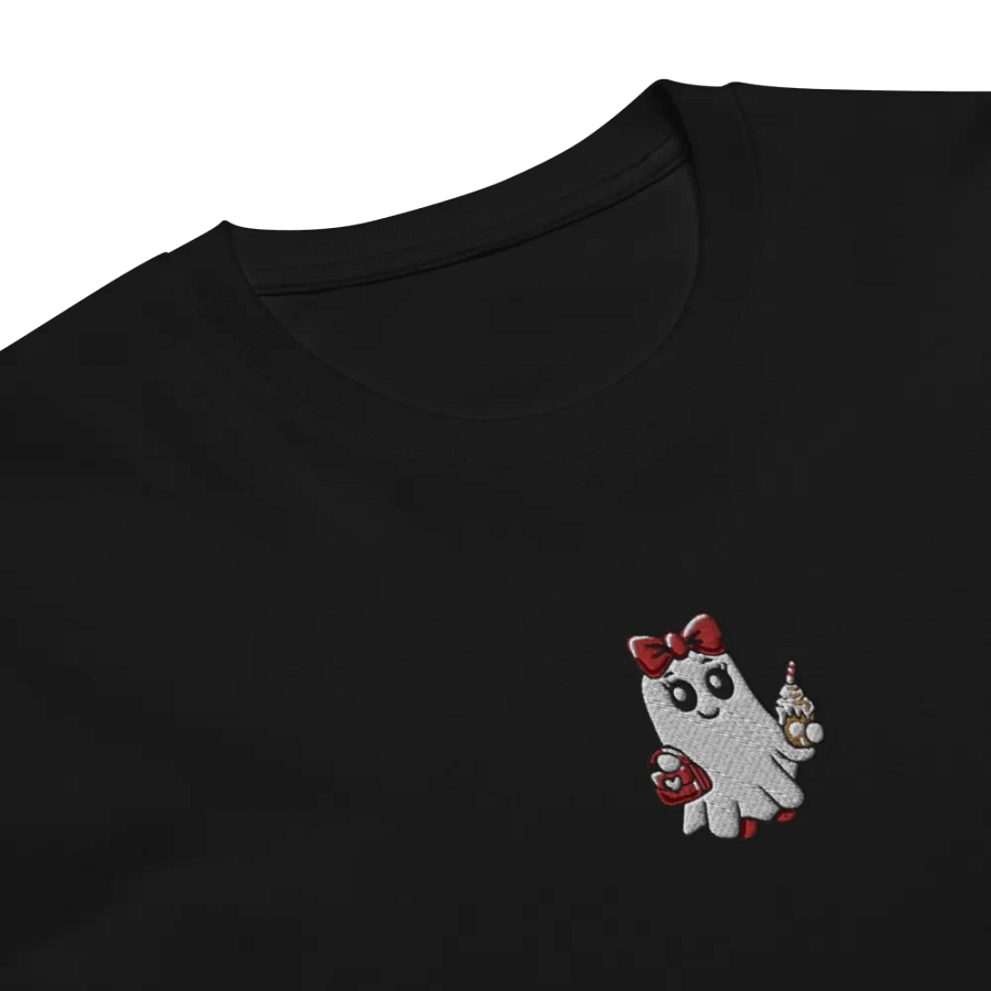 Stylish Ghost Embroidered Premium Cotton Regular Fit T-Shirt product image (3)