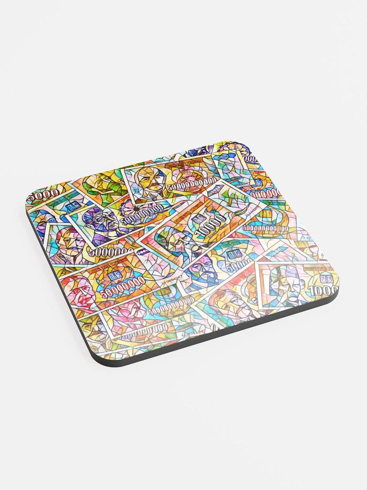 Jugoslovenski inflatorni dinar 1993 (Kolaž/mozaik) Glossed Cork Coaster product image (2)