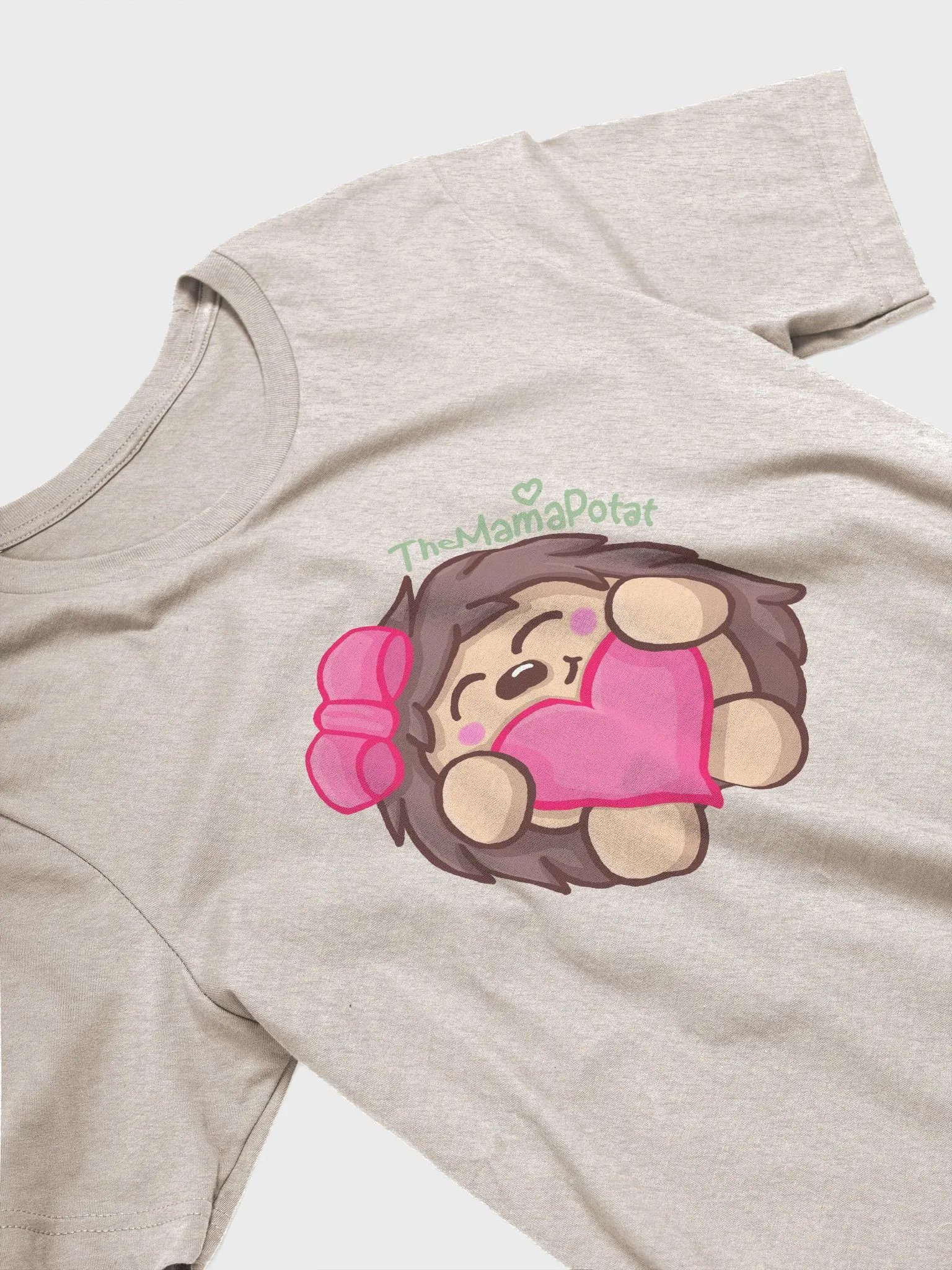 MiniPotat Heather T-Shirt (Beige) product image (3)