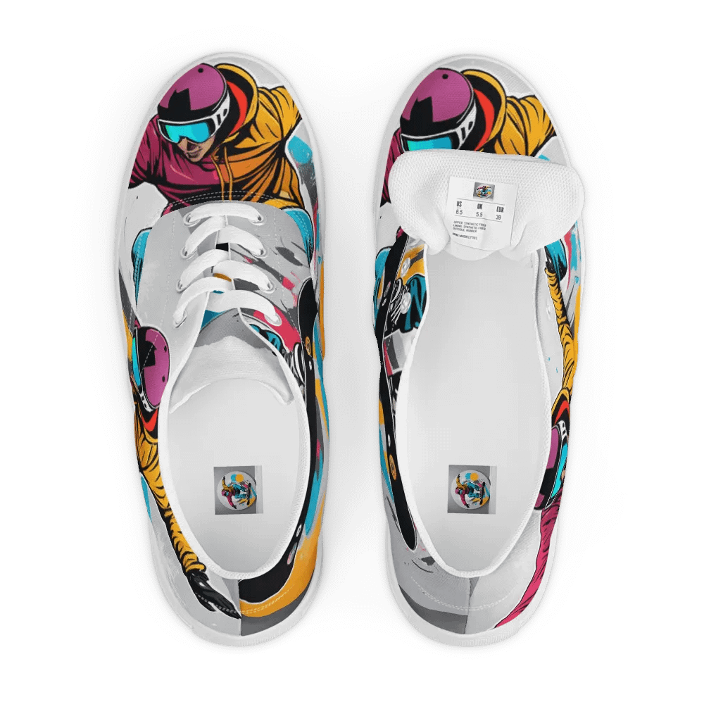 Energetic Snowboarder Canvas Shoes product image (7)