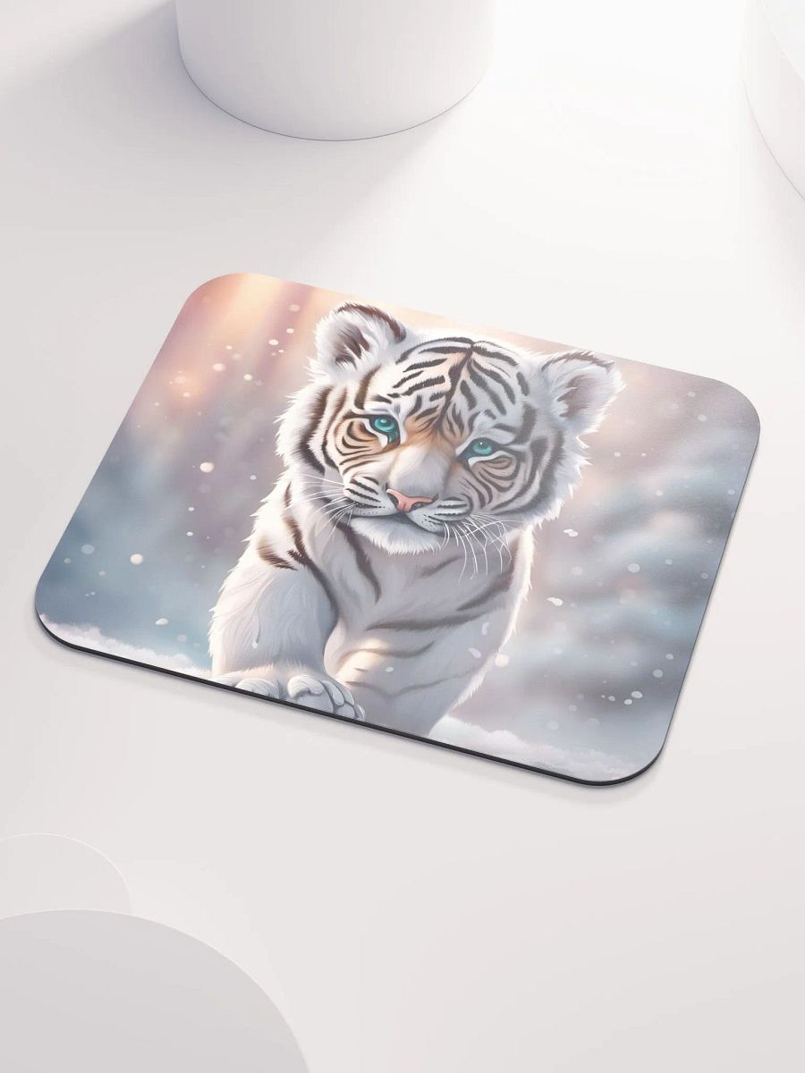 White Tiger Mouse Pad product image (3)
