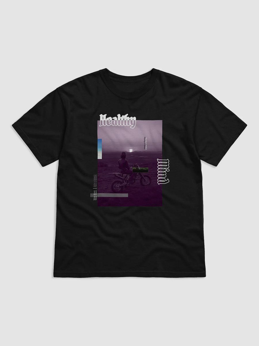 Healthy Mind | Dirt Bike Sunset Glitch Shirt product image (6)