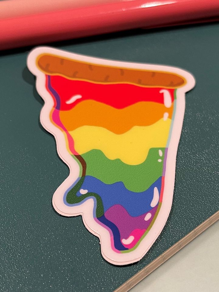 Rainbow Paint Pizza Slice product image (2)