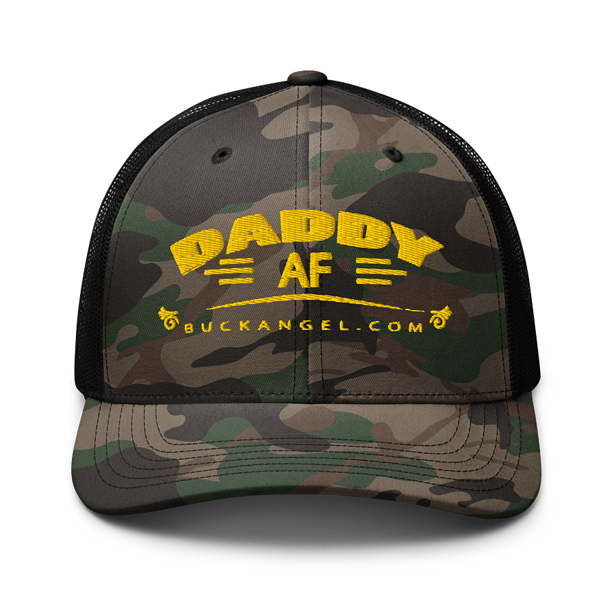 [Buck Angel Shop] Daddy AF - Camo Embroidered Trucker Hat product image (1)