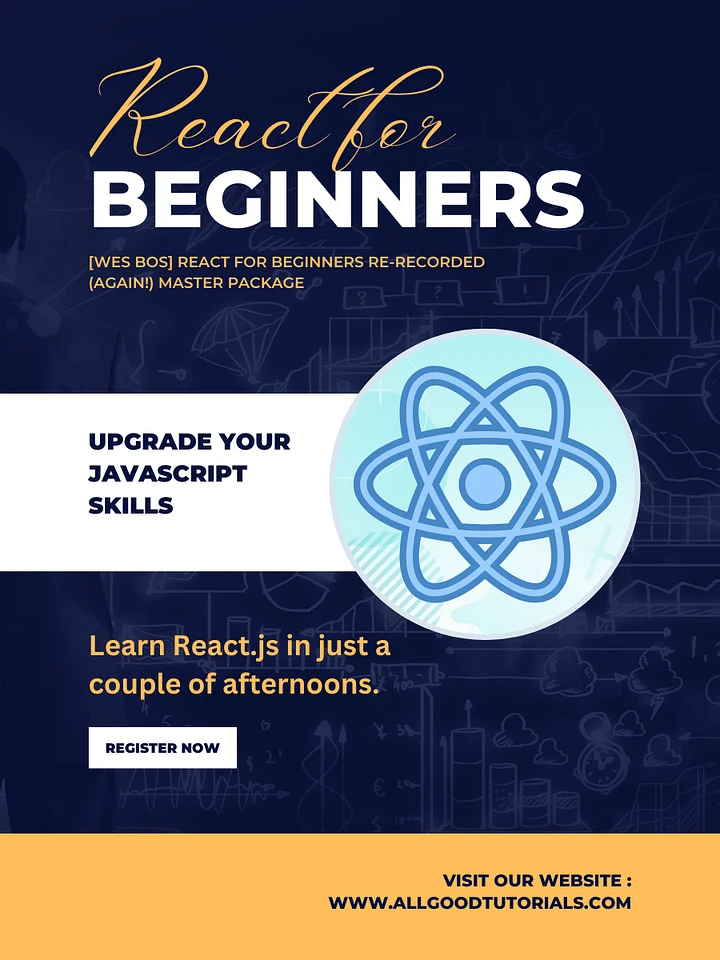 [Wes Bos] React for Beginners Re-Recorded (again!) Master Package product image (2)