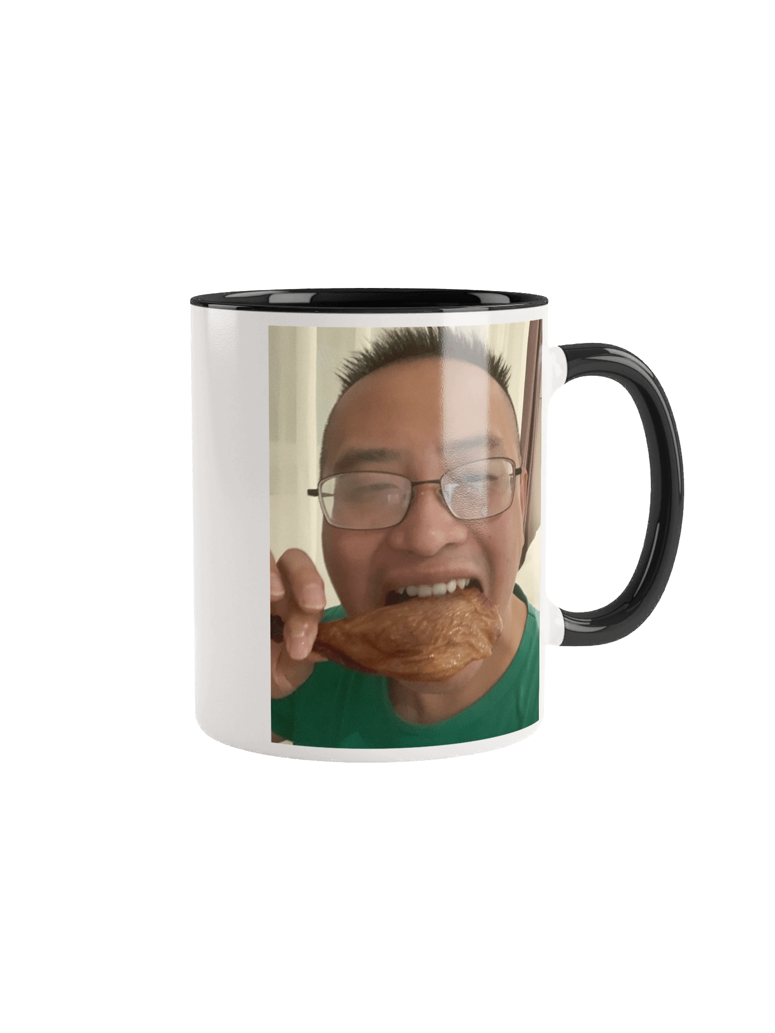 Ceramic Mug with Color Inside: eat duck product image (2)