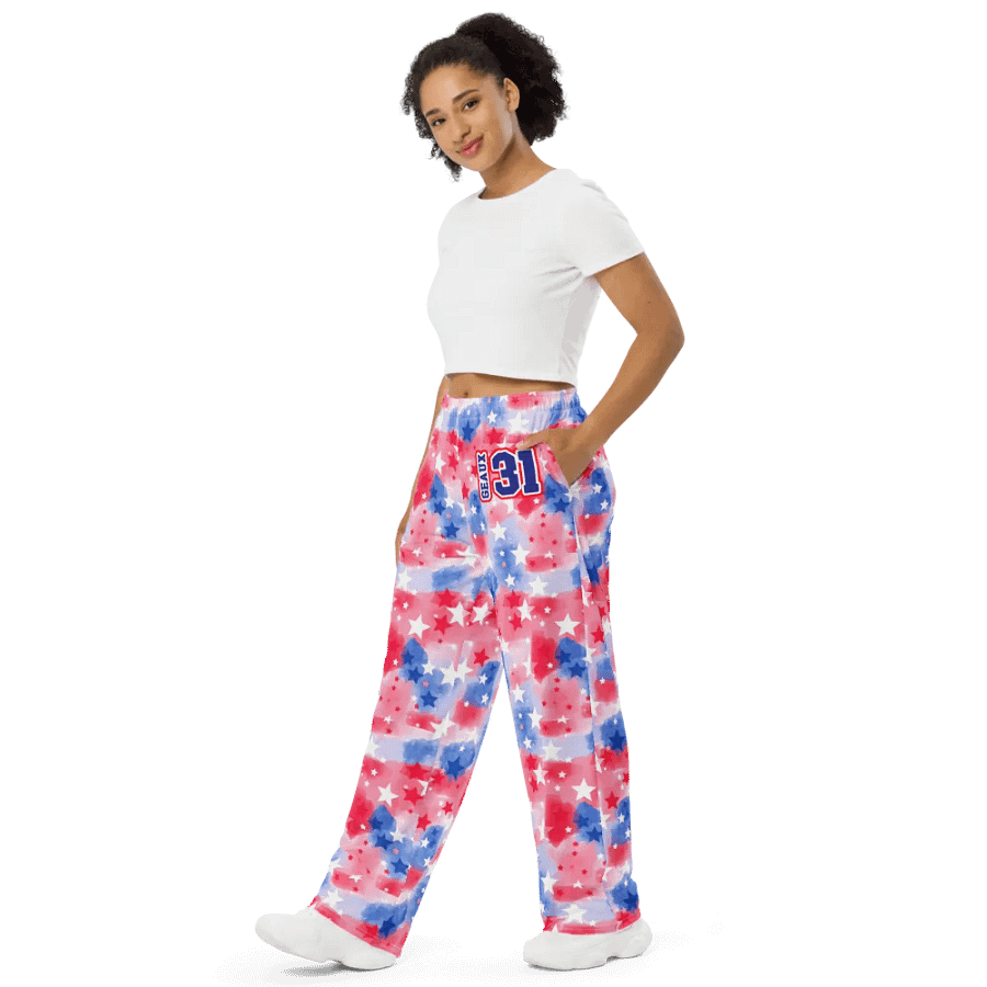 Unisex RWB All Over Print Watercolor w/Stars - Geaux 31 product image (10)