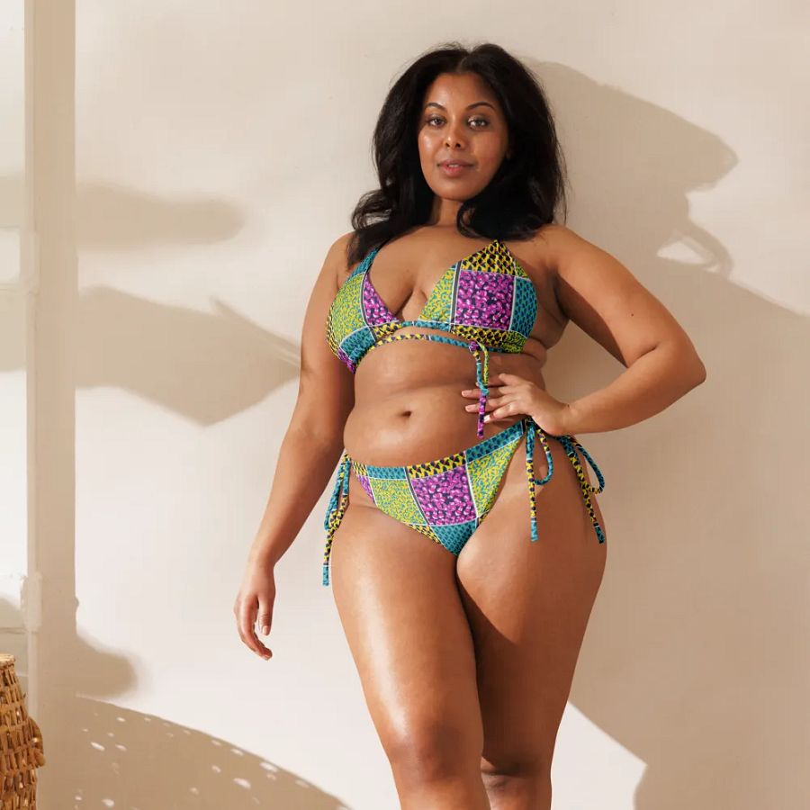 Sustainable Style Meets Sunshine: Floral Flora String Bikini product image (12)