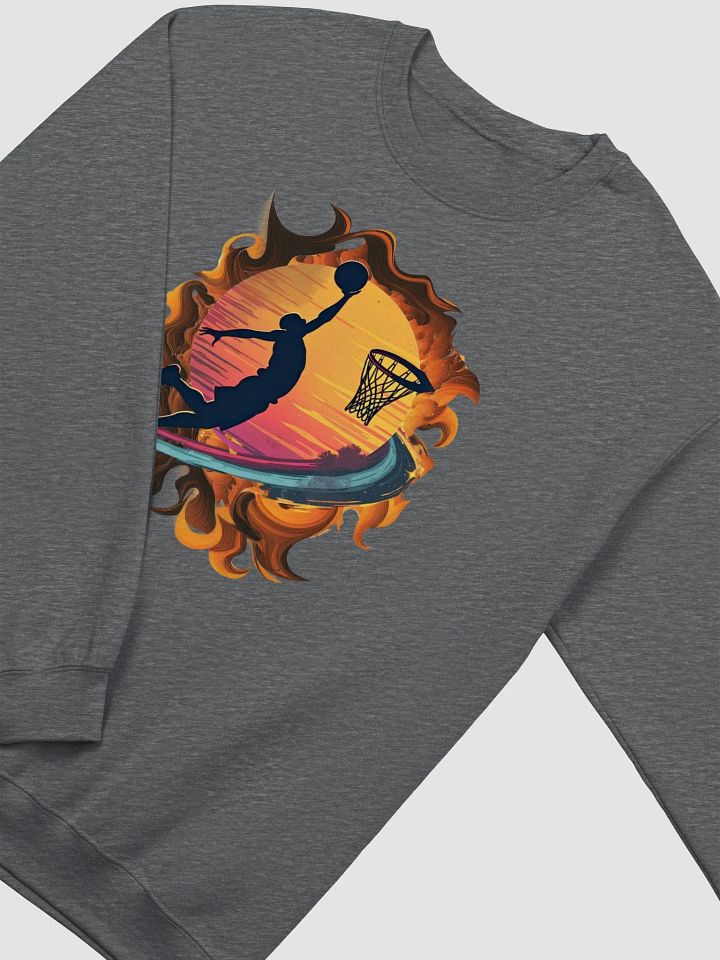 Space Shooter Basketball Airborne Flames Sweatshirt product image (4)