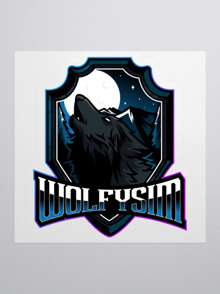 Howling Wolf Kiss Cut Stickers product image (2)