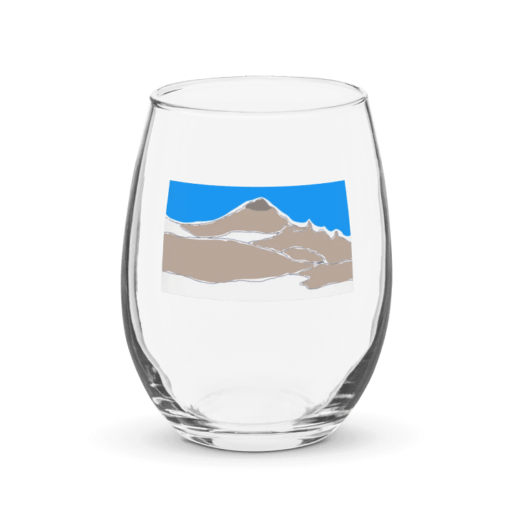 Gilbert Peak wine glass (colored sketch) product image (1)