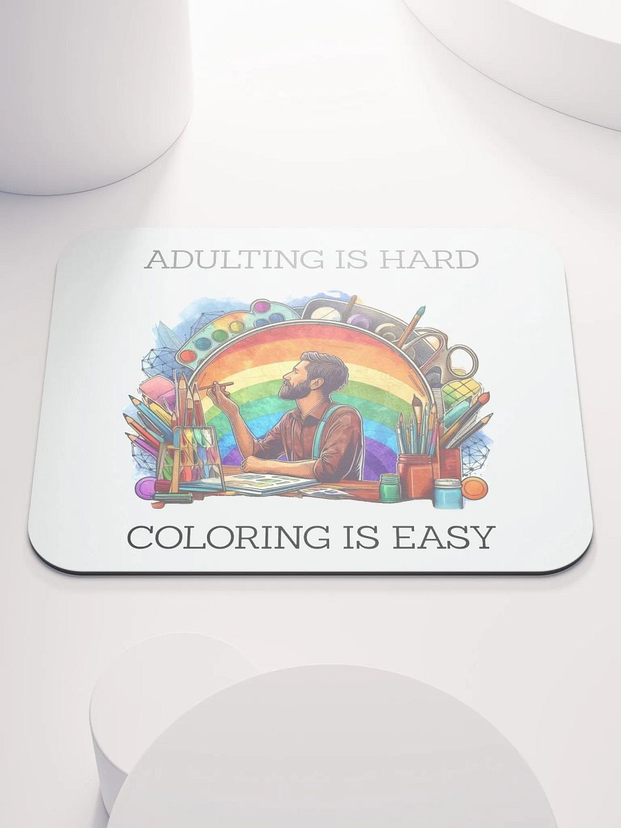 'ADULTING IS HARD' Mouse Pad product image (1)